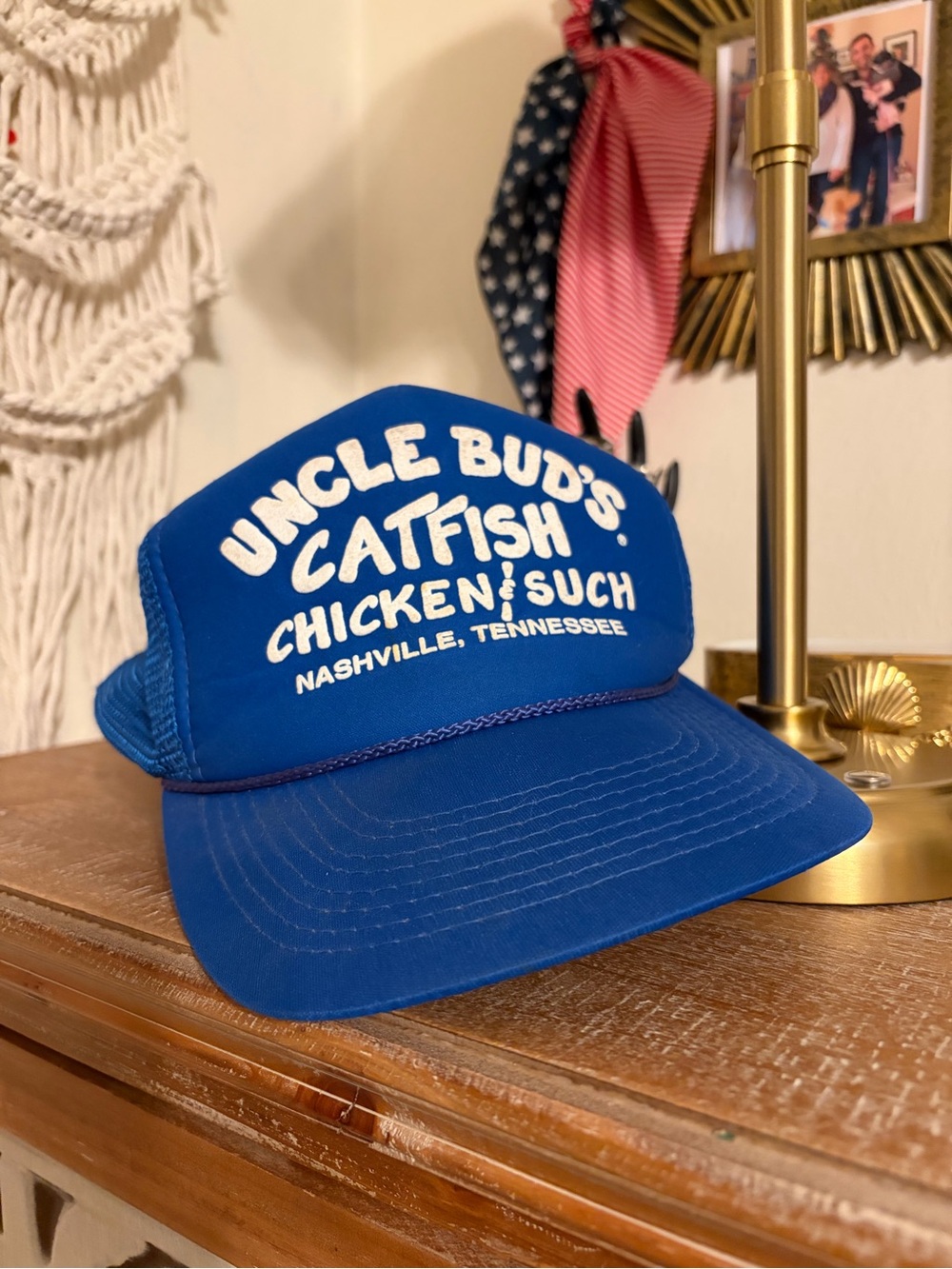 Uncle Bud's Catfish Chicken & Such Royal Blue Trucker Hat